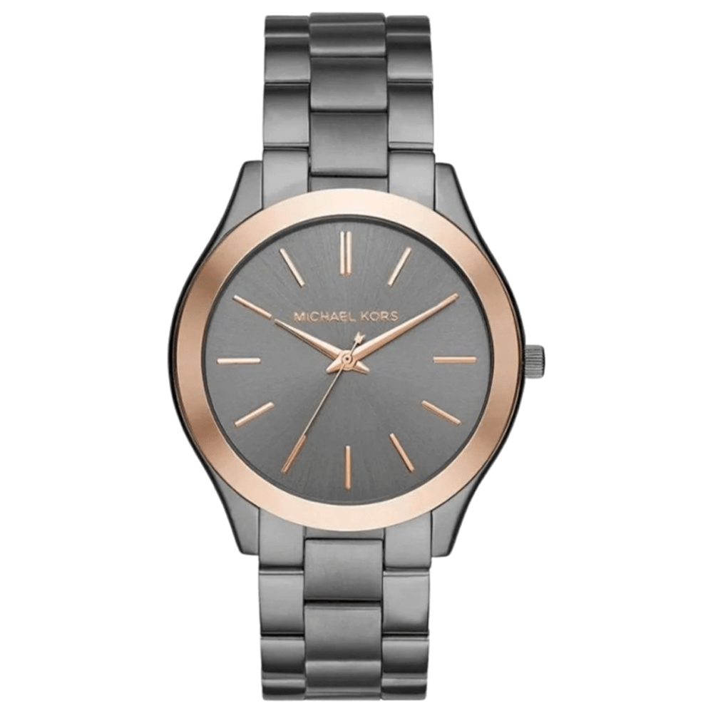 Michael Kors MK8576 Slim Runway Unisex 44mm Gunmetal Horloge