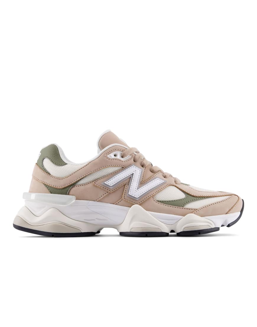New Balance - 9060 - Sneaker in Braun und Grün
