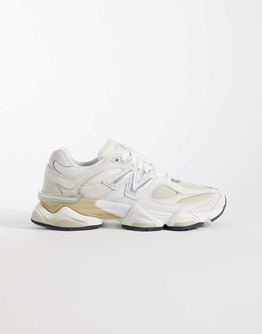 New Balance - 9060 - Sneakers in Beige und Silber-Weiß