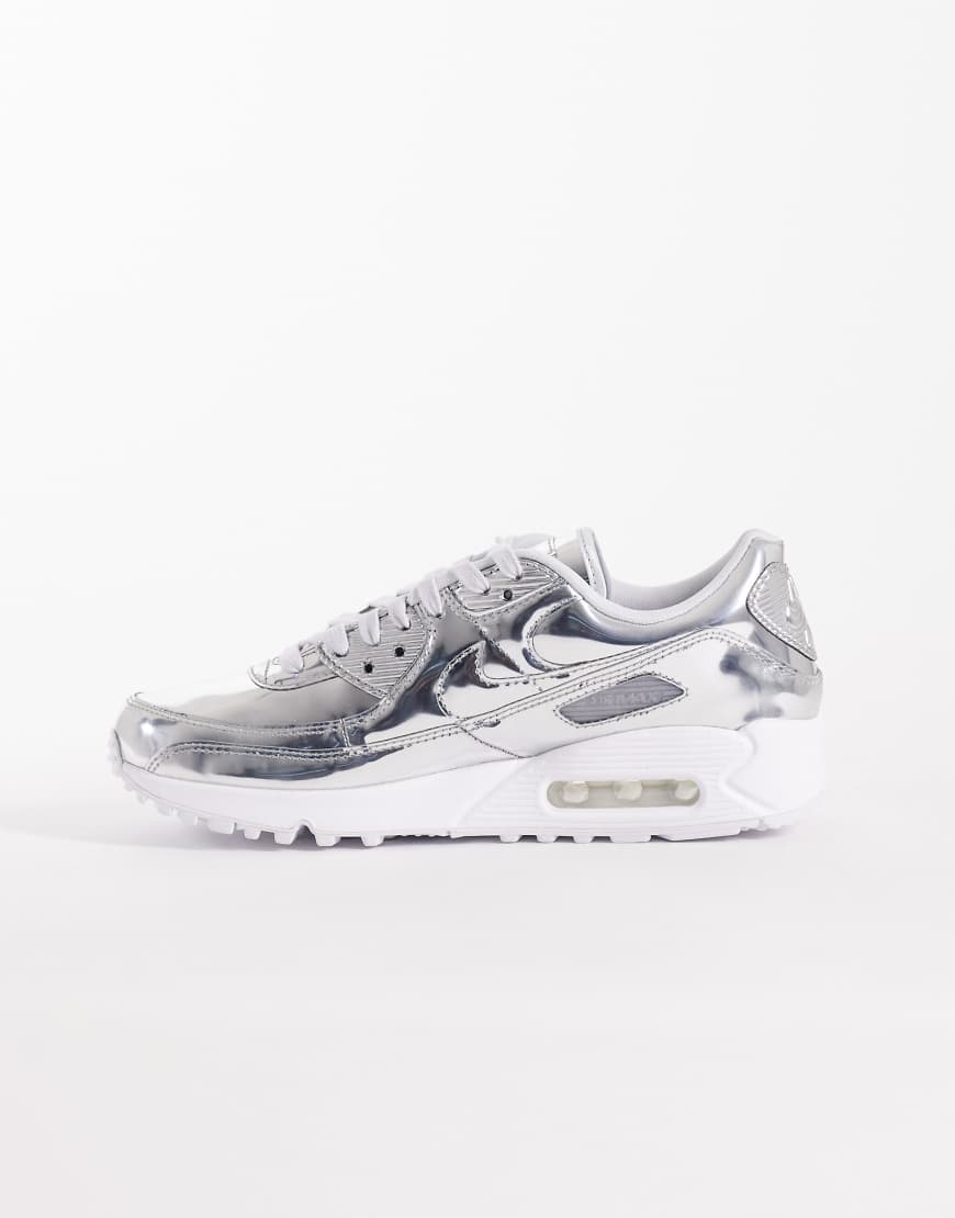 Nike - Air Max 90 - Sneaker in Metallic-Silber