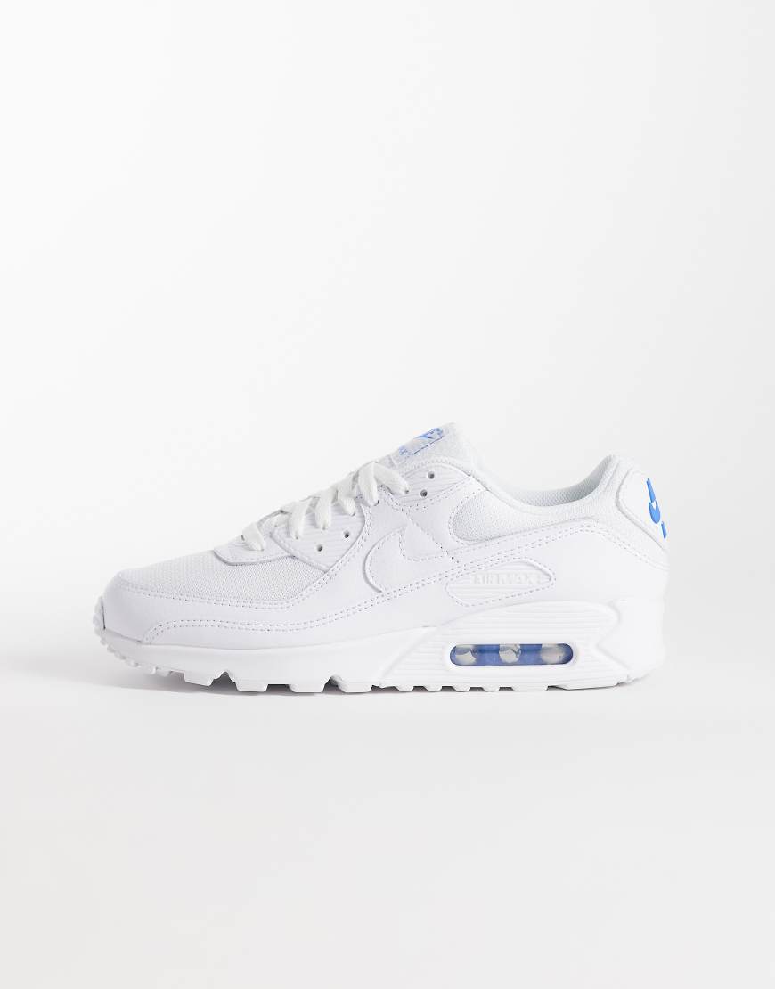 Nike - Air Max 90 - Sneaker in Weiß und Blau
