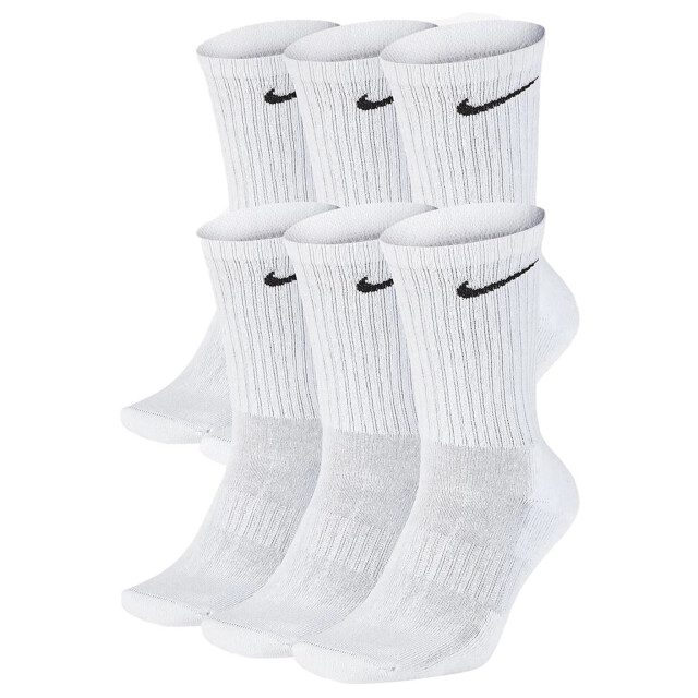 Nike Dames/heren sportsokken everyday cushion crew 6-pack