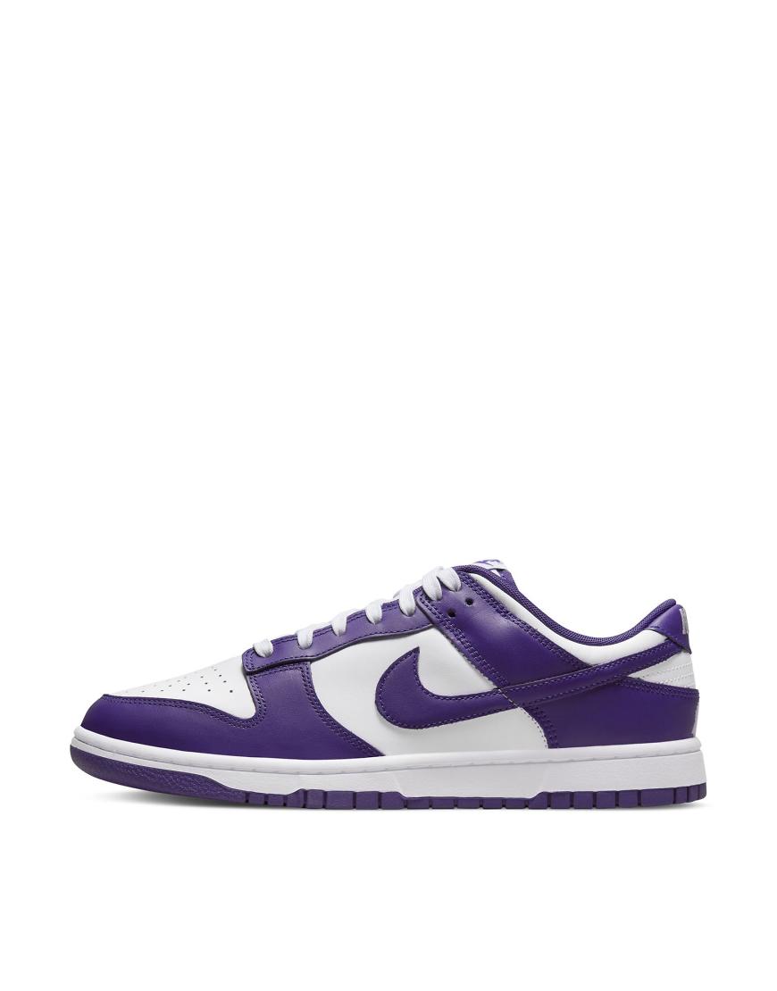 Nike - Dunk Low Retro - Sneaker in Weiß und Lila