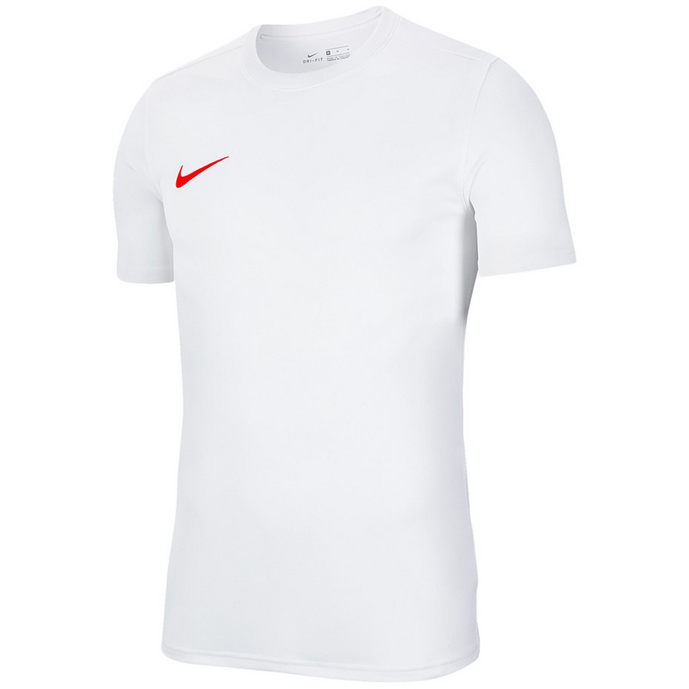 Nike Heren Dry Park VII trui met korte mouwen (Wit, Rood)