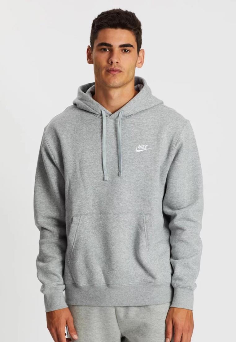 Nike Heren Sportswear Fleece Pullover Hoodie in Grijs