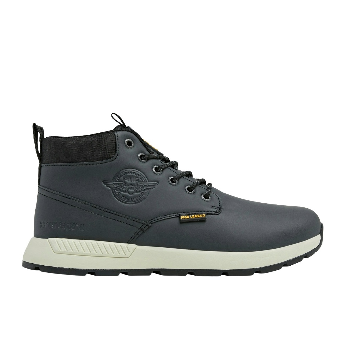 PME Legend Sneakers Ribber Mid Zwart