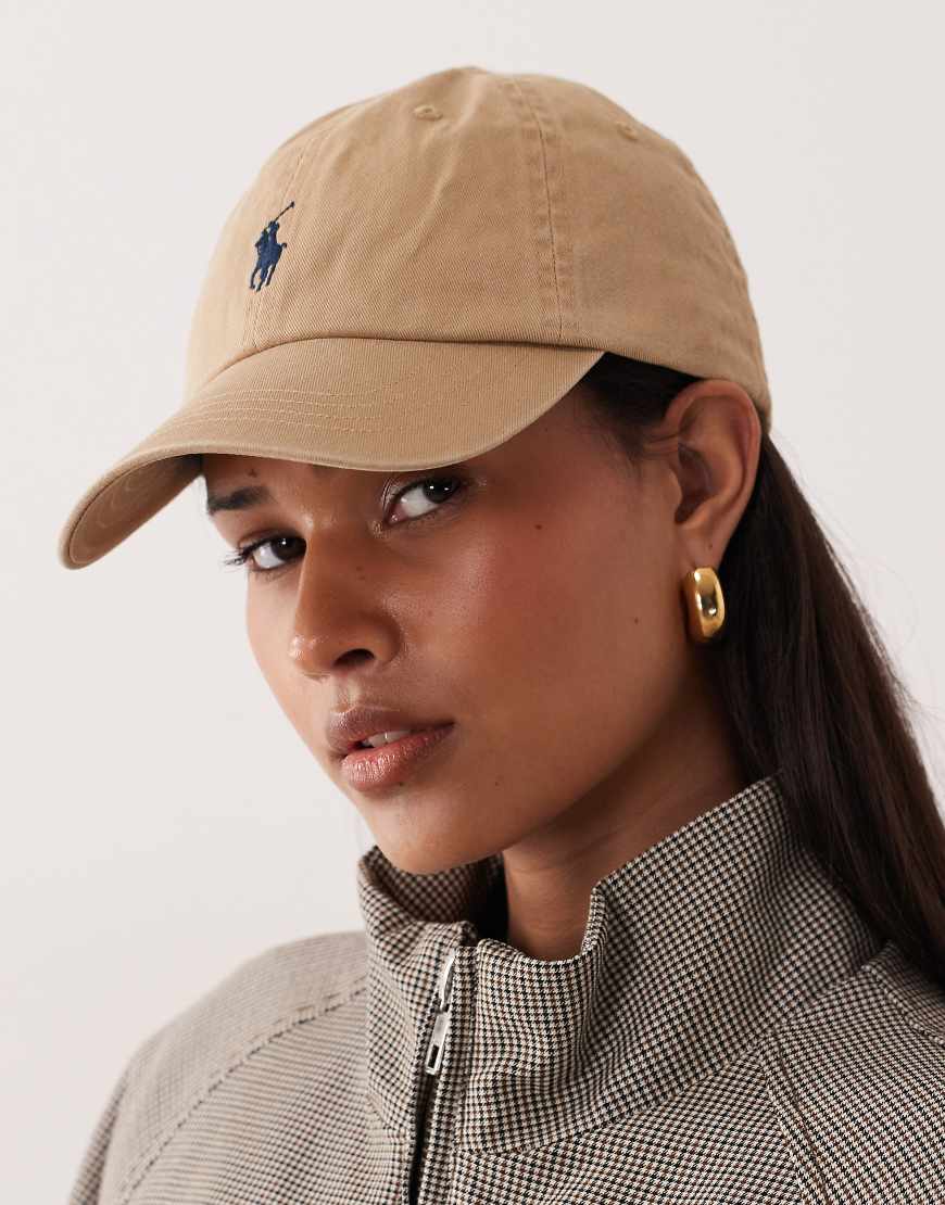 Polo Ralph Lauren - Baseballkappe in Hellbraun mit Markenlogo-Brown