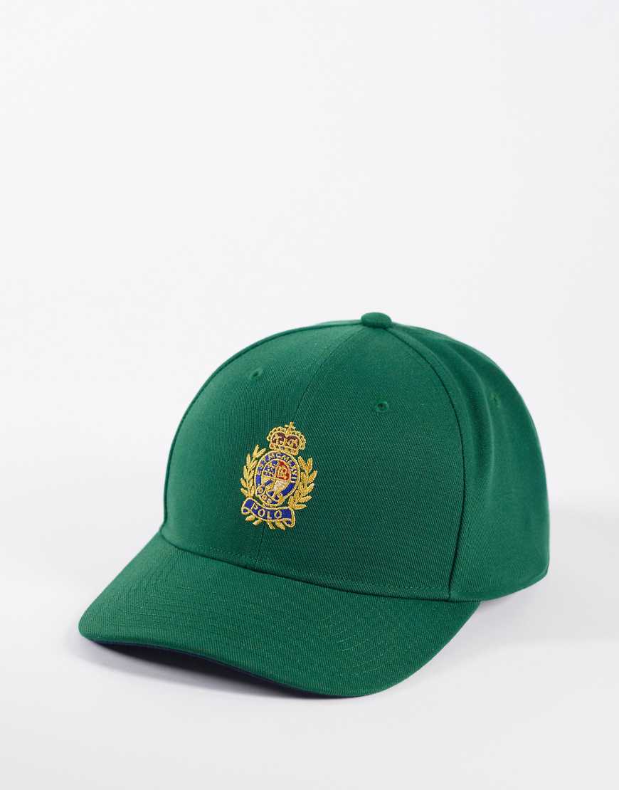 Polo Ralph Lauren - Baseballkappe in New Forest Green mit Wappenlogo-Grün