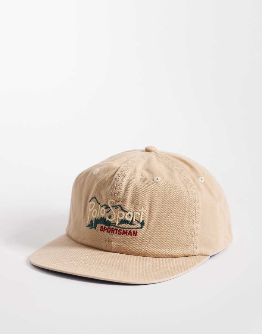 Polo Ralph Lauren - Sport Capsule - Baseballkappe in Vintage-Khaki mit Flaggenlogo-Neutral