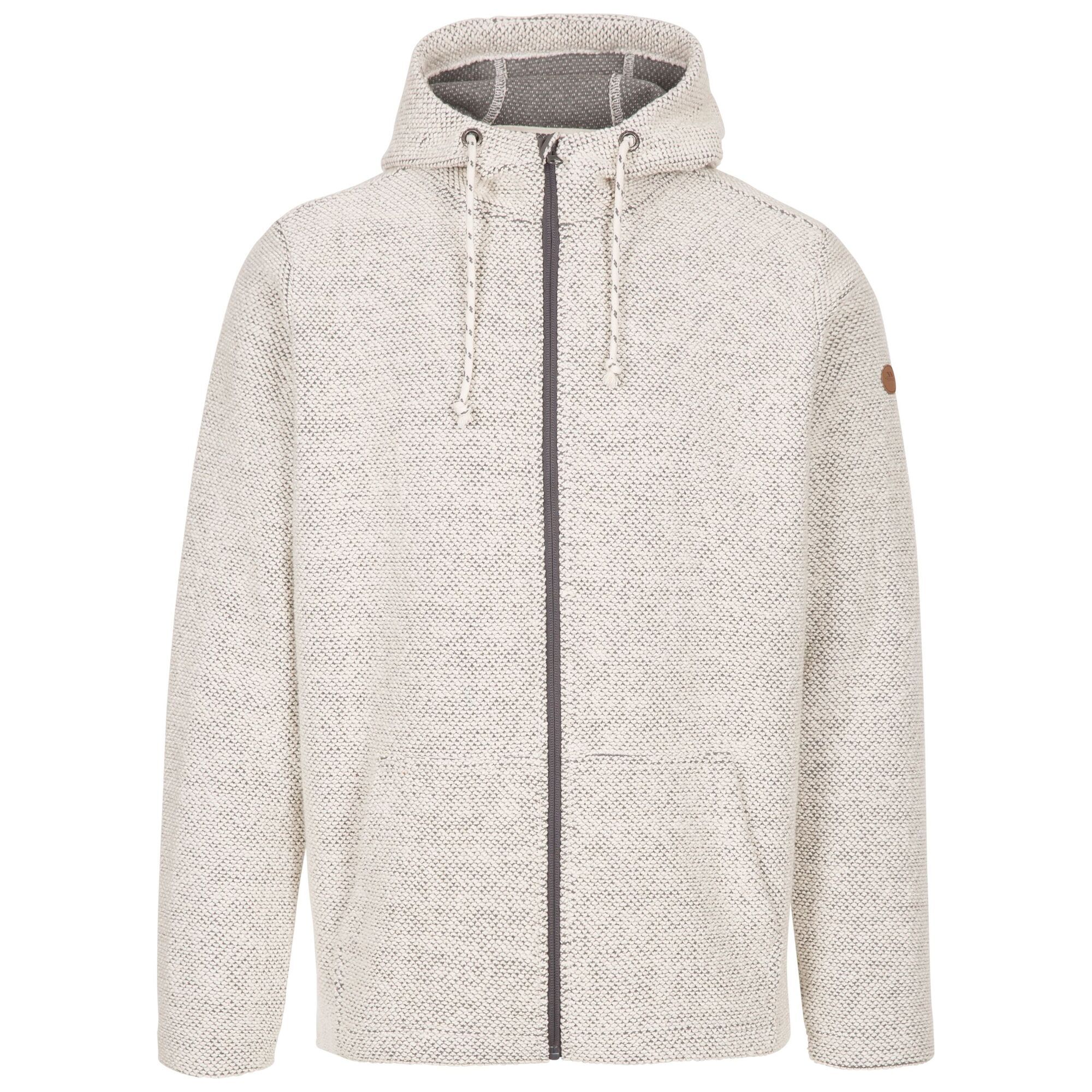 Trespass Heren Hoodie Scawton met rits (Off White Marl)