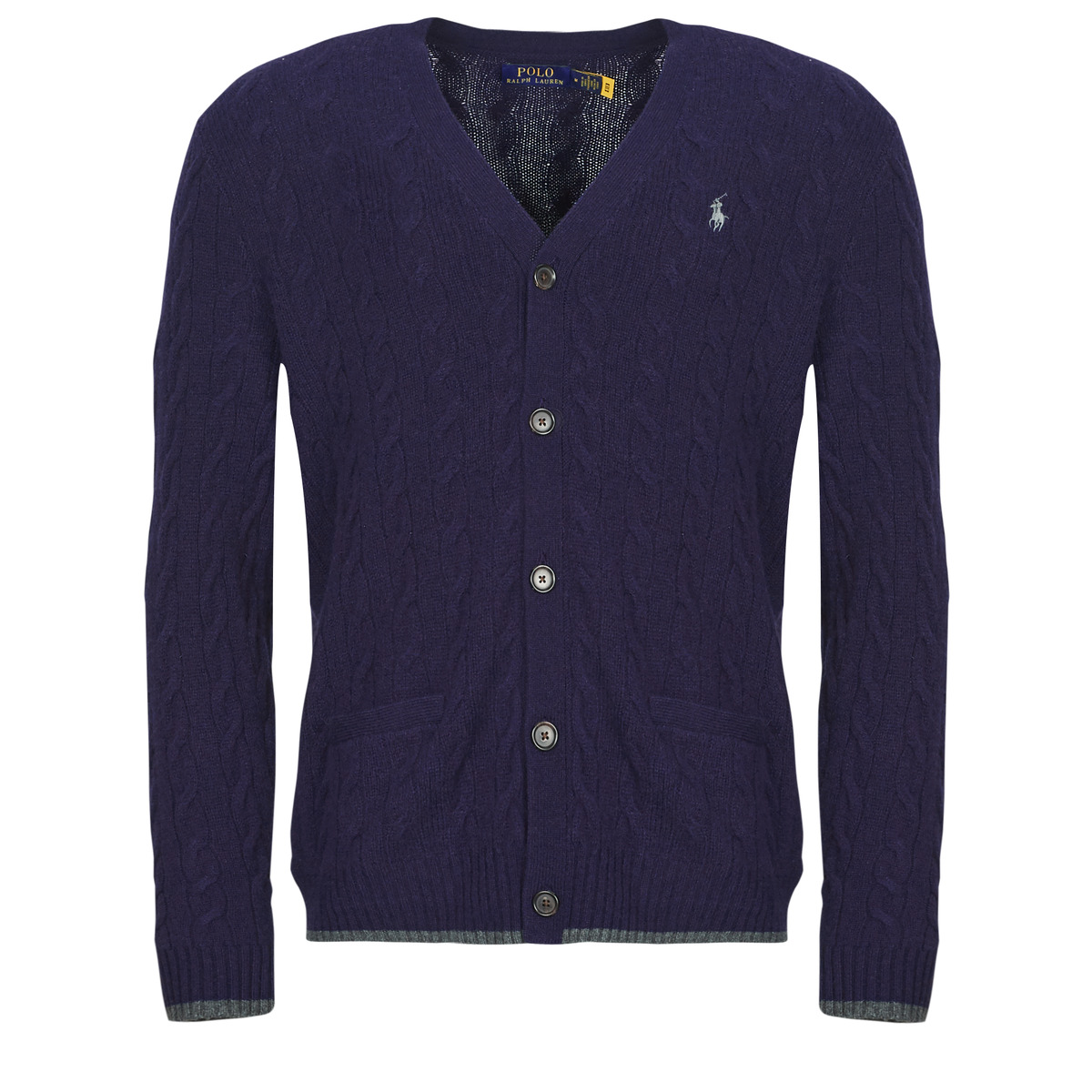 Vest Polo Ralph Lauren GILET EN MAILLE TORSADEE LAINE CACHEMIRE
