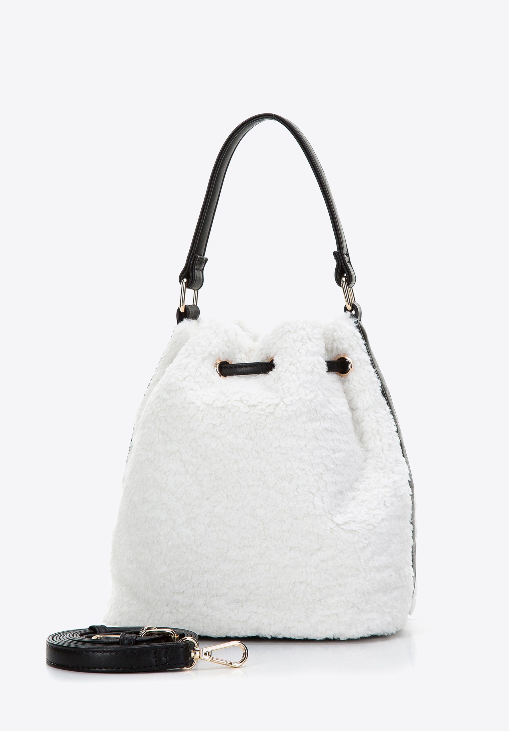 Wittchen Dames Kunstbont Tas Klein Off-White Polyester